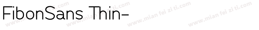 FibonSans Thin字体转换